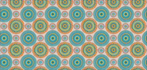 Hand drawn abstract seamless pattern, ethnic background, african style - great for textiles, banners, wallpapers