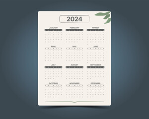 2024 best vector annual calendar template customizable calendar template .
