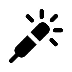 sparkler glyph icon