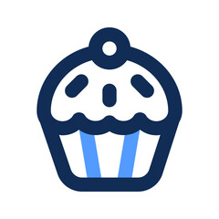cake outline color icon