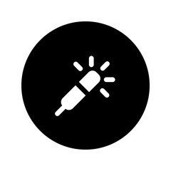 sparkler glyph circular icon