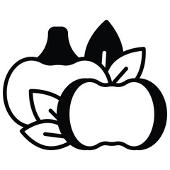 An amazing icon of chinese water chestnut in trendy design style, isolated on white background