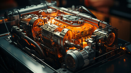 Fototapeta premium Motor of car.