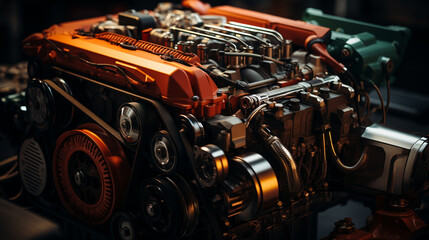 Motor of car.