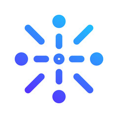 fireworks gradient icon