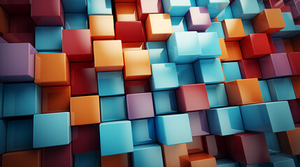 Colorful squares background.