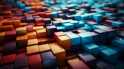 Colorful squares background.