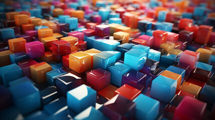 Obraz premium Colorful squares background.