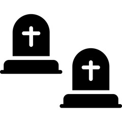 Fototapeta premium Cemetery Icon