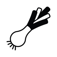 Leek vegetable vector design, ready to use in mobile apps, websites and all digital of printing platforms