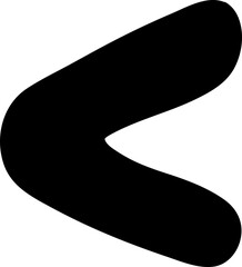 Less Than alphabet letter handwritten font