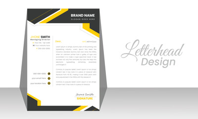 Modern Creative & Clean business style letterhead. 