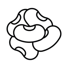 Kidney beans vector design in modern design style
