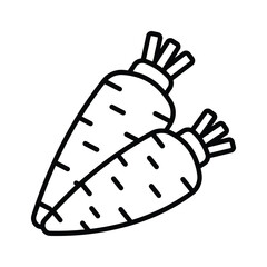 Fresh nature organic root vegetable, healthy food, premium icon of Daikon