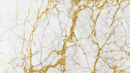 Texture of natural white marble with gold inserts. Marble background for design and decorative...