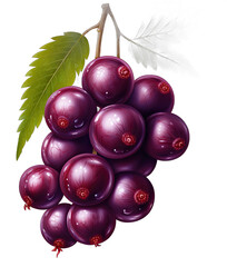 Bountiful Berries: Nature's Colorful Delights on a Transparent Background