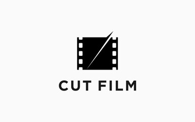 film cut logo icon design Vector design template inspiration