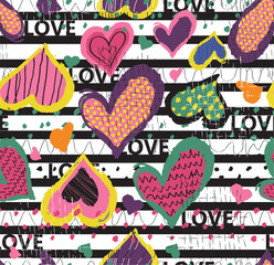 background with hearts