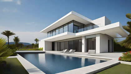 Moderne Villa mit Schwimmecken