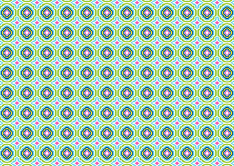 Abstract Pattern Geometric graphics flowers symbol background illustration The background is used as decorative wallpaper for printed materials. Tribal Textile Carpet Mosaic Retro Vintage Style