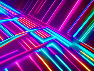 abstract background with glowing lines