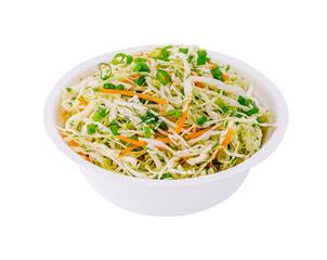 Coleslaw salad with white cabbage and carrots