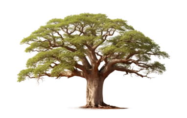 Zelfklevend Fotobehang Baobab Tree On Transparent Background © Muhammad