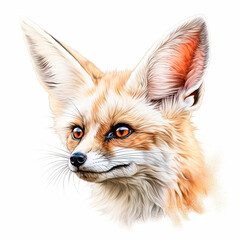 Obraz premium ilustracion de un zorro generado por ia