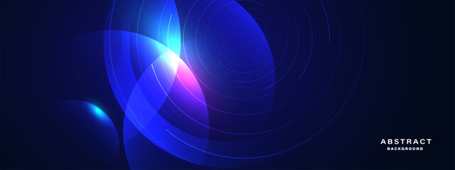 Abstract blue background, technology hi-tech futuristic template. Vector illustration
