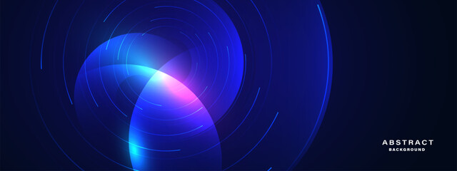 Abstract blue background, technology hi-tech futuristic template. Vector illustration
