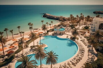 Obraz premium pool in the resort