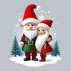 santa claus with gifts