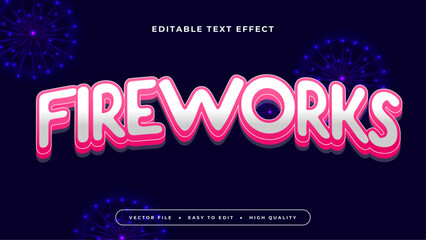 Editable text effect. Silver firework text on dark blue background.