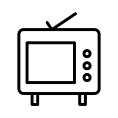 Media Telecast Television Outline Icon