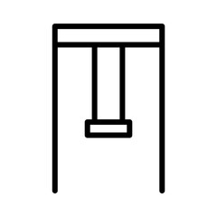 Kid Park Swing Outline Icon