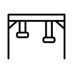 Kid Park Swing Outline Icon
