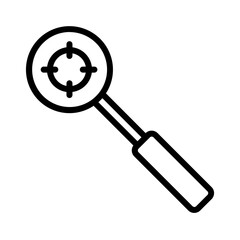 Goal Search Target Outline Icon