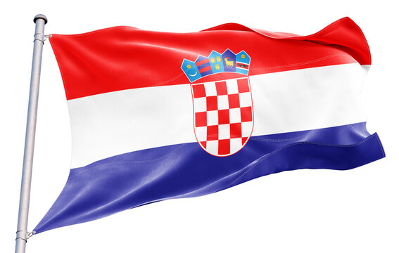 Croatia flag png on transparent background.