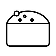Bakery Food Cake Outline Icon