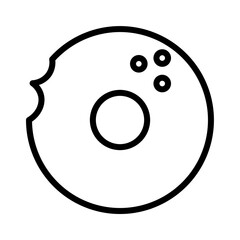 Cookies Dessert Donuts Outline Icon
