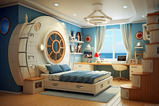 automation child room nautical travel