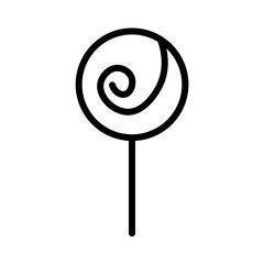 Lollipop Lolly Candy Outline Icon