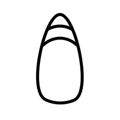 Candies Cand Corn Outline Icon