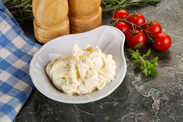 Italian delicous stracciatella cheese