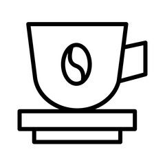 Drink Hot Break Outline Icon