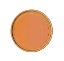 Ice Cream in paper cup on top view