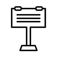 Ad Business Poster Outline Icon