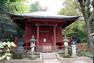 One of the shrines on Mt. Takao.