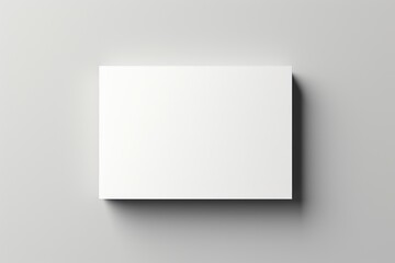 horizontal Business visiting card empty mock up on white background. Generative AI - obrazy, fototapety, plakaty