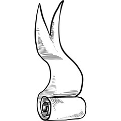 banner element handdrawn illustration